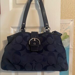 NWOT Navy Blue Designer SHOULDER Bag